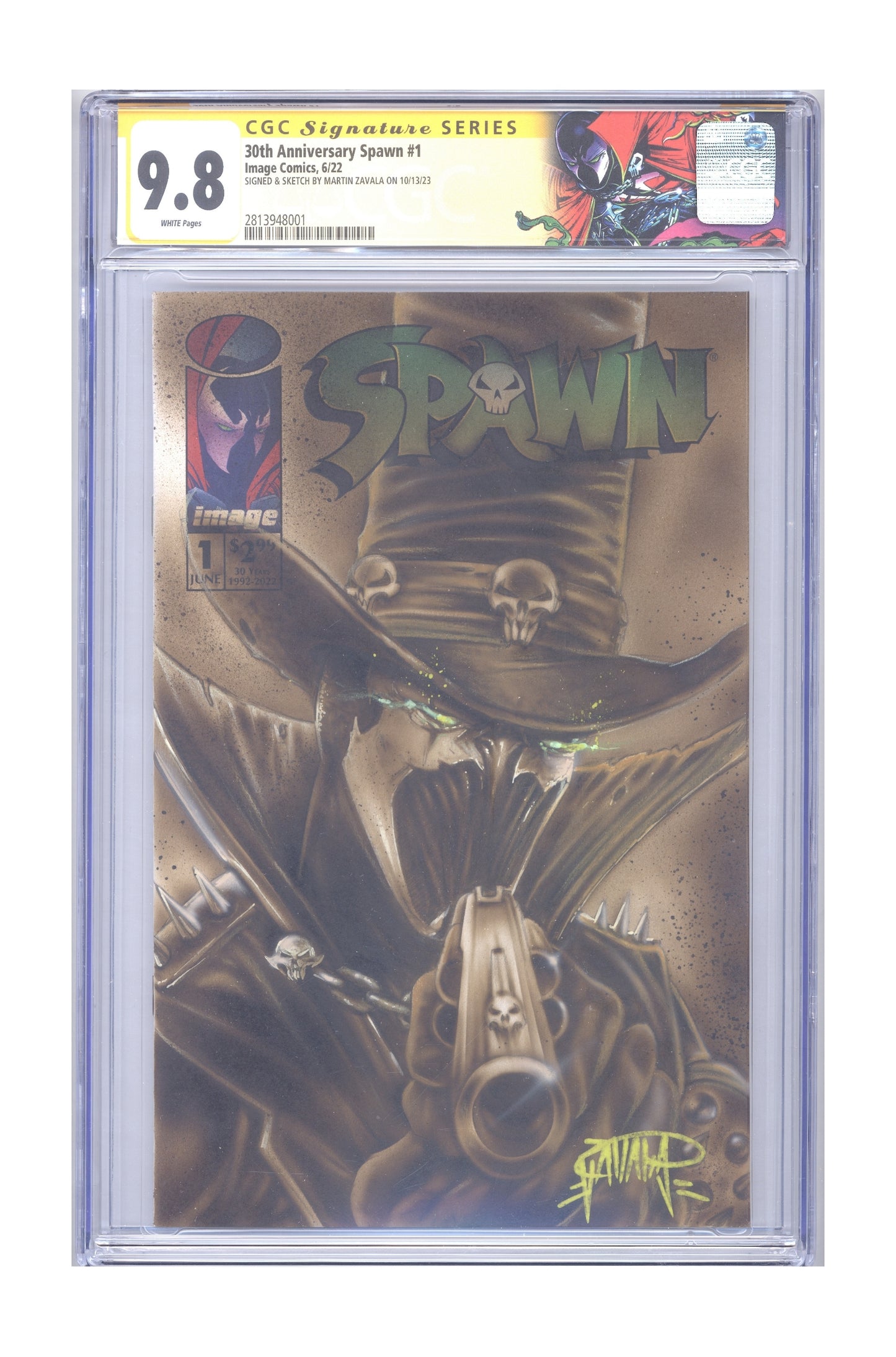 30th Anniversary Spawn #1 | CGC 9.8 White Pages | CGC Signature Series cover – Collector Cartel™ exclusive