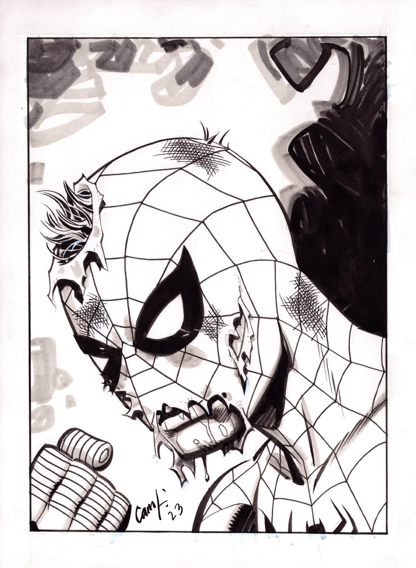 Spider-Man (Battle Damaged) by Cam Smith