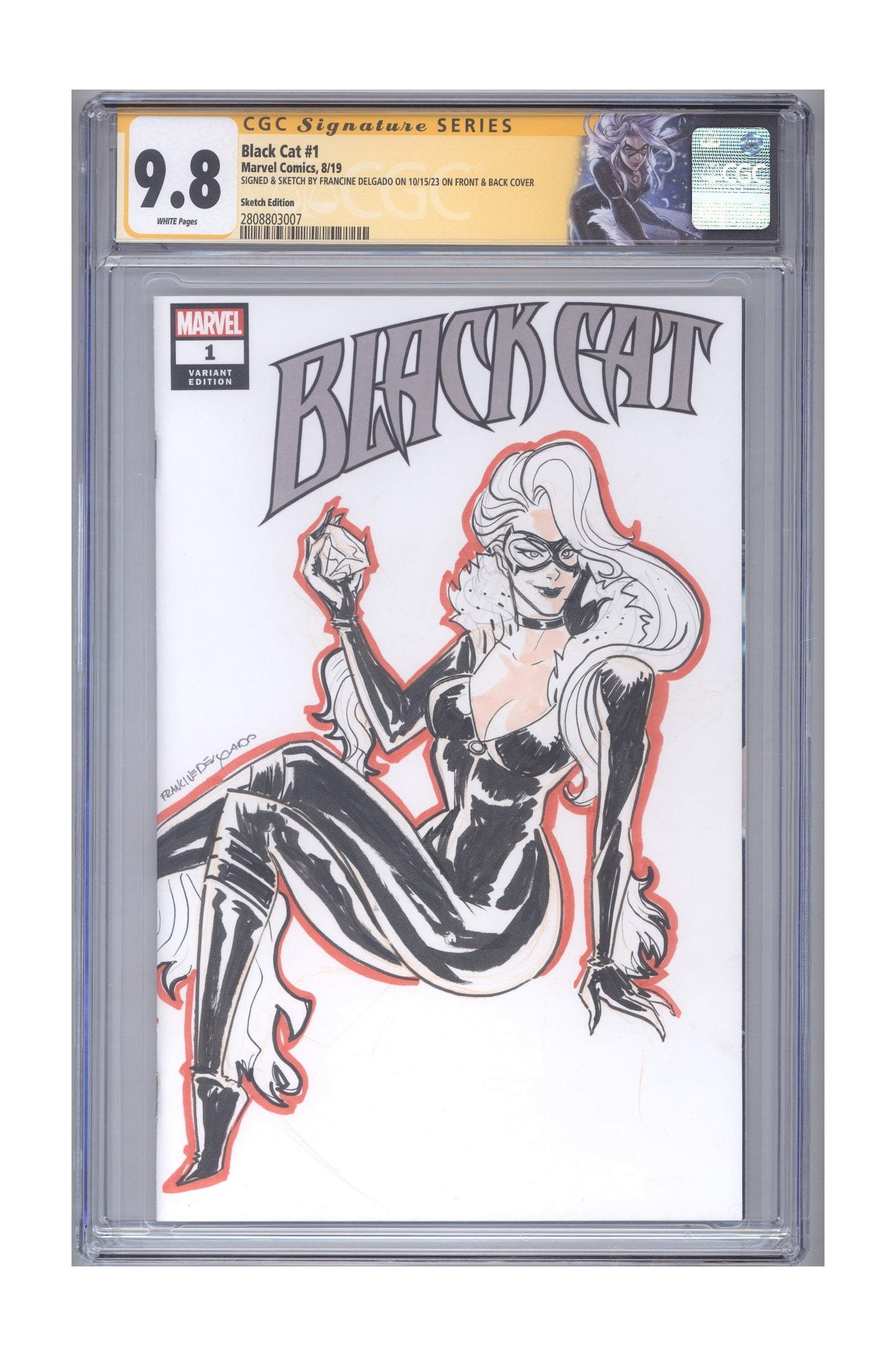 Black Cat #1 | CGC 9.8 White Pages | CGC Signature Series cover – Collector Cartel™ exclusive