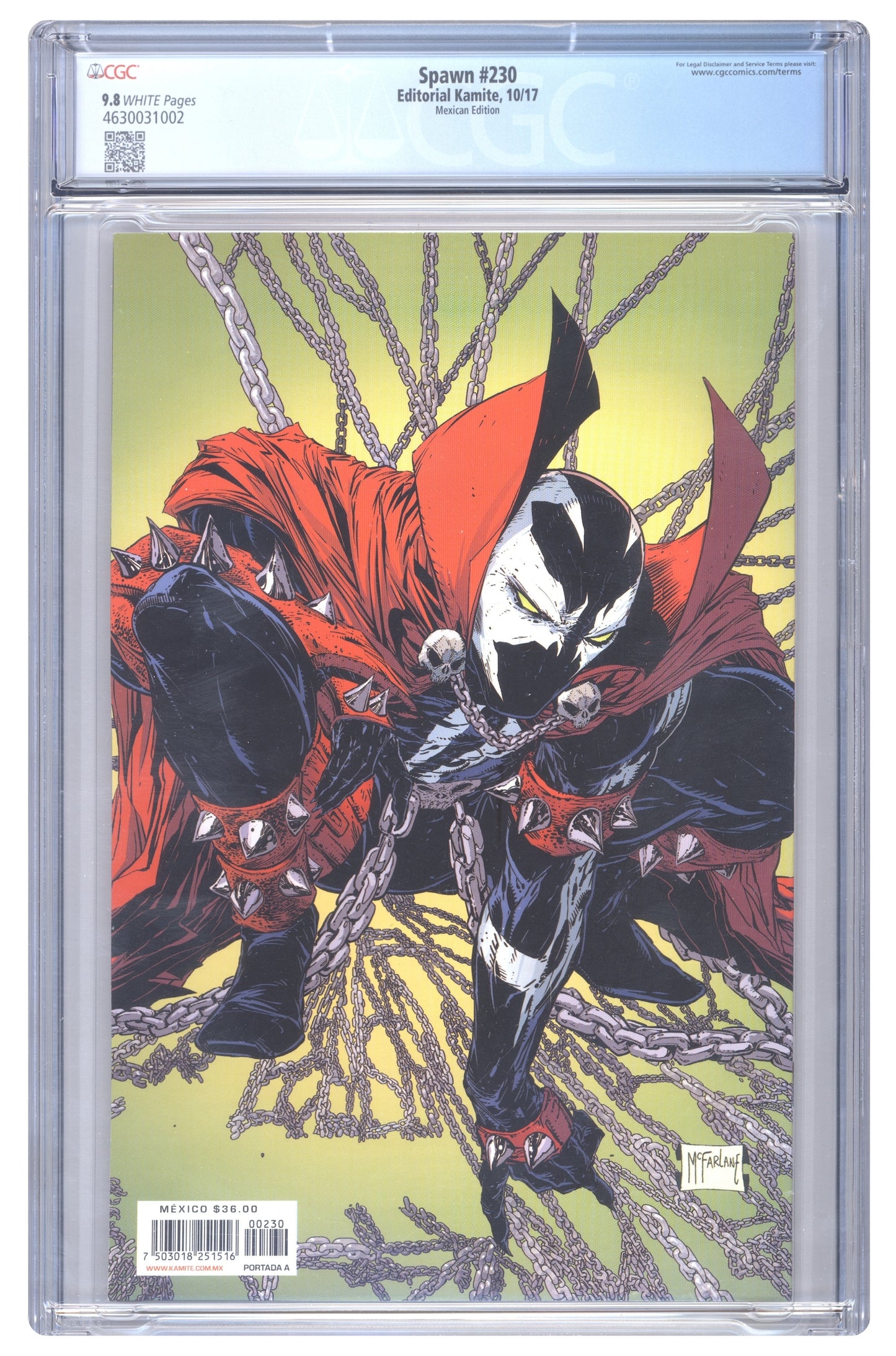 Spawn #230 | CGC 9.8 | Mexican Edition