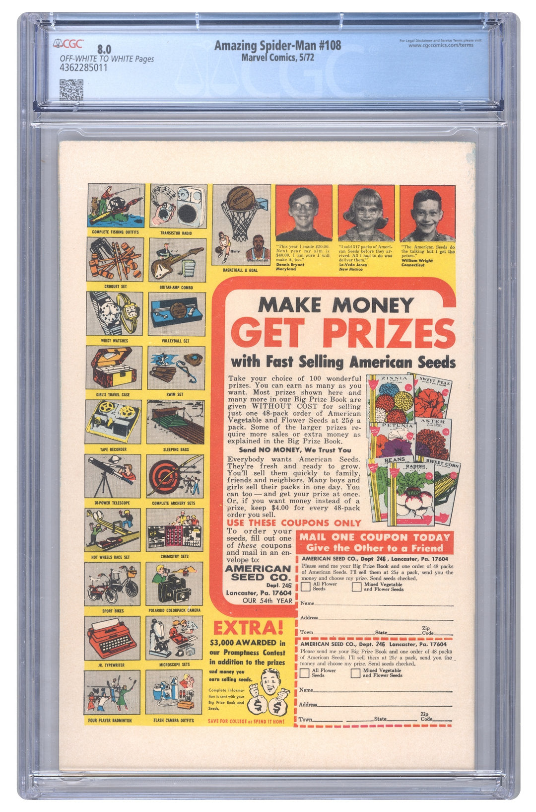 Amazing Spider-Man #108 | CGC 8.0