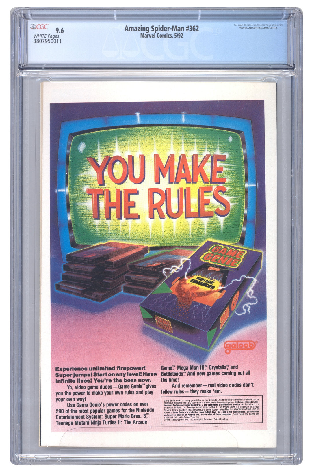 Amazing Spider-Man #362 | CGC 9.6