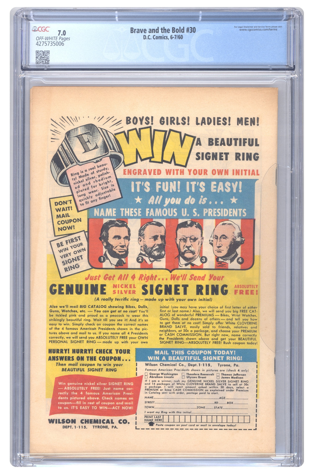 Brave and The Bold #30 | CGC 7.0