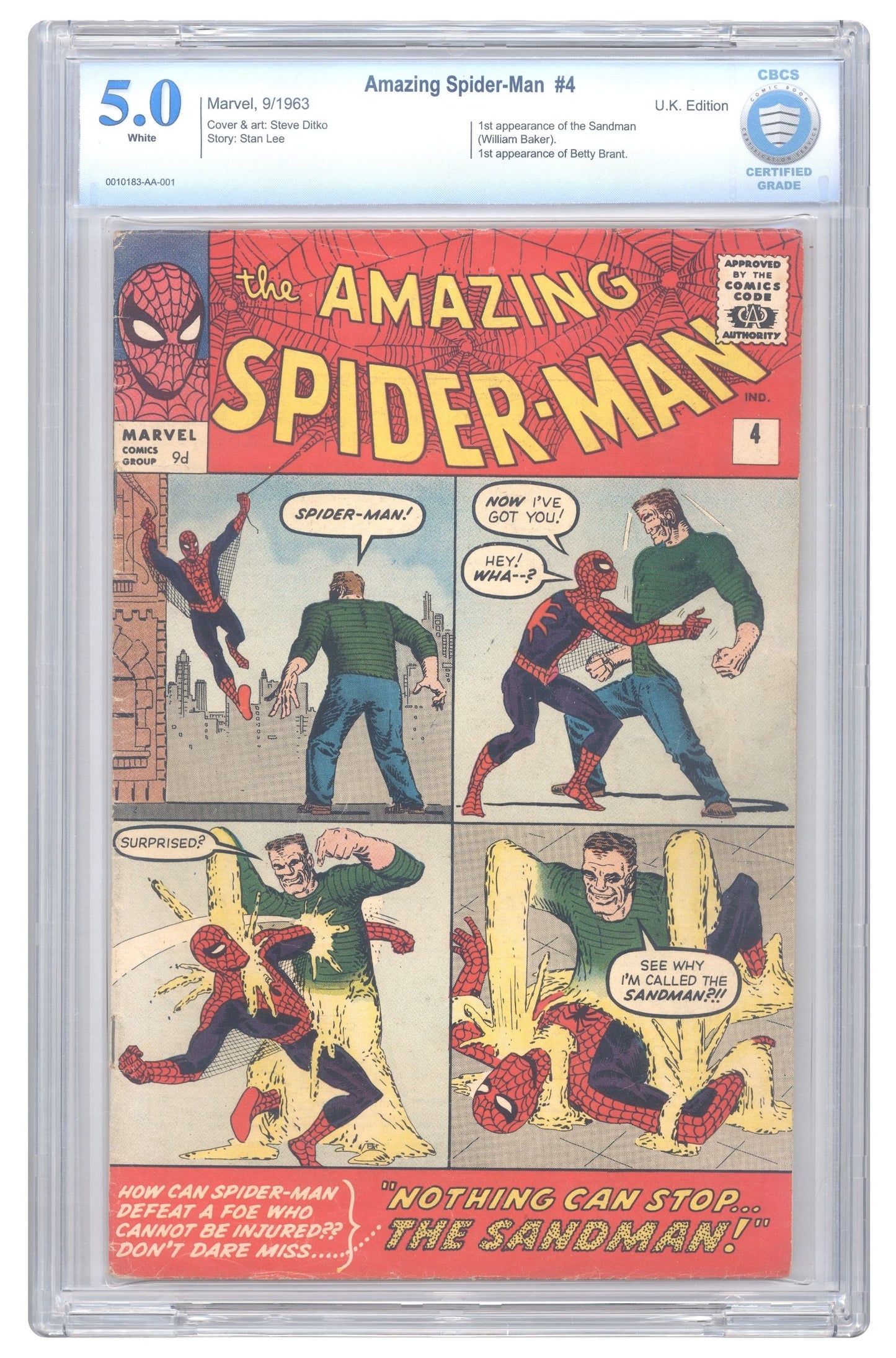 Amazing Spider-Man #4 | CBCS 5.0 | UK Edition cover – Collector Cartel™ exclusive