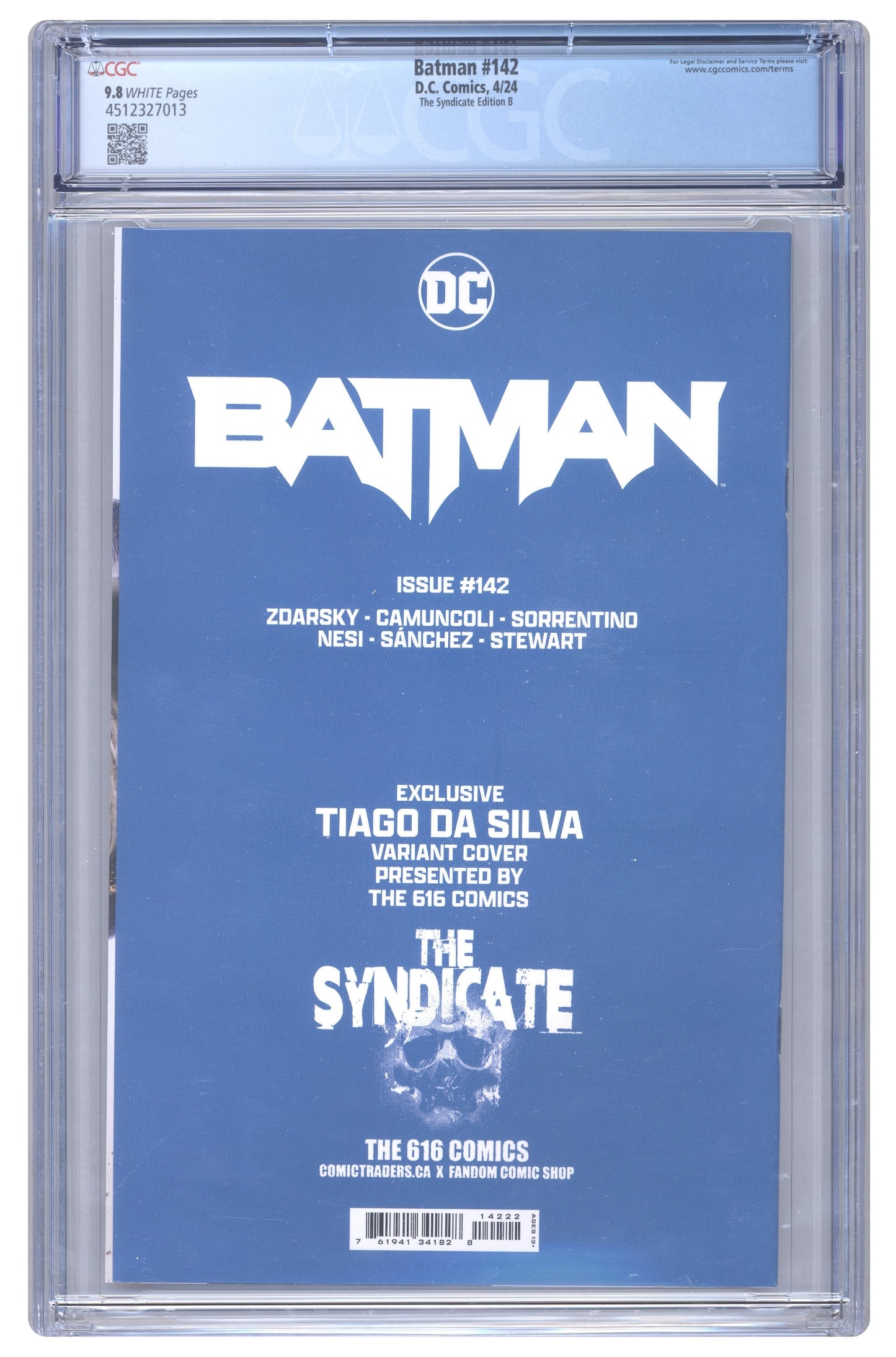 Batman #142 | CGC 9.8 | The Syndicate Edition B