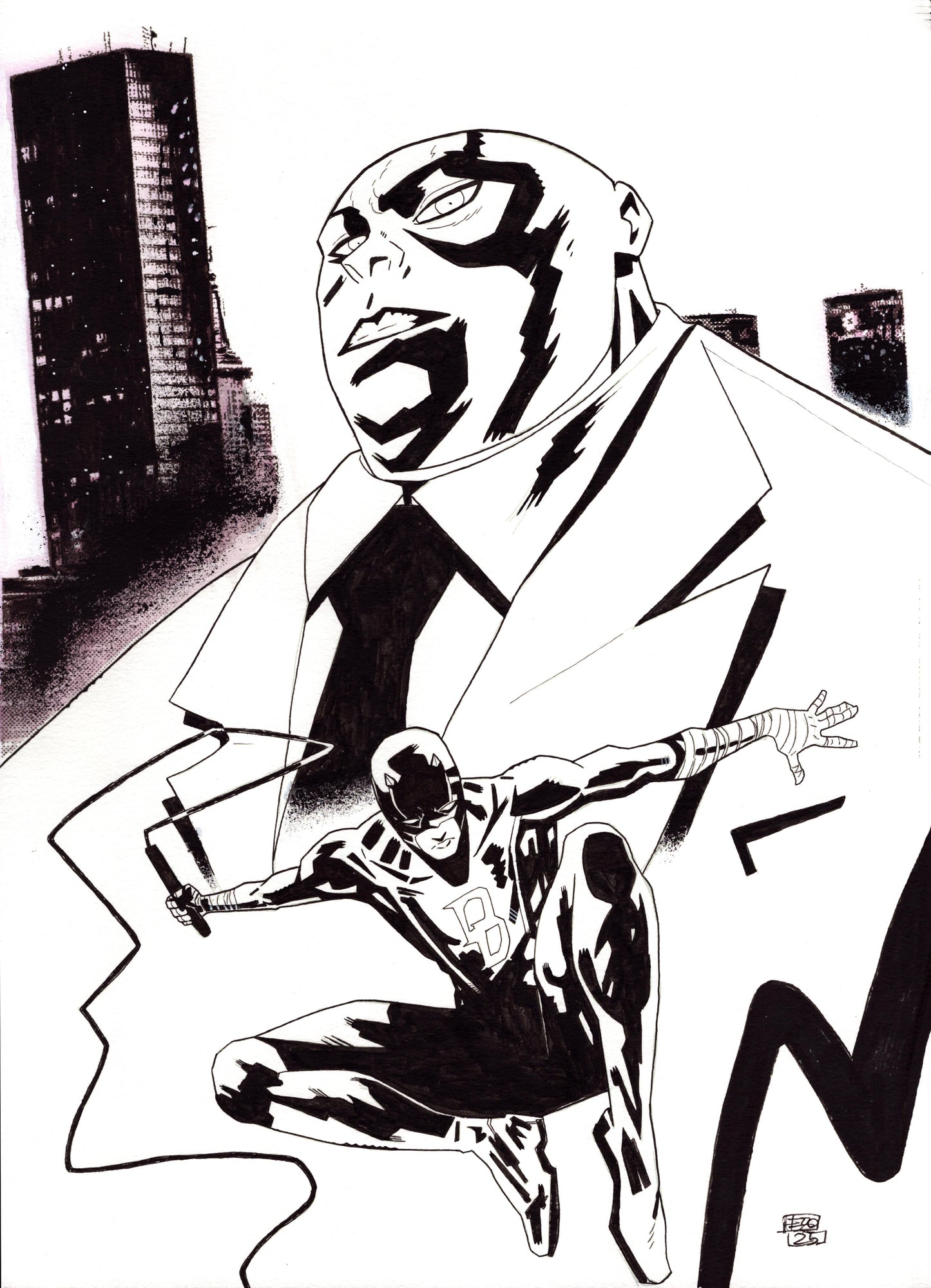 King Pin & Daredevil by Nicola Izzo