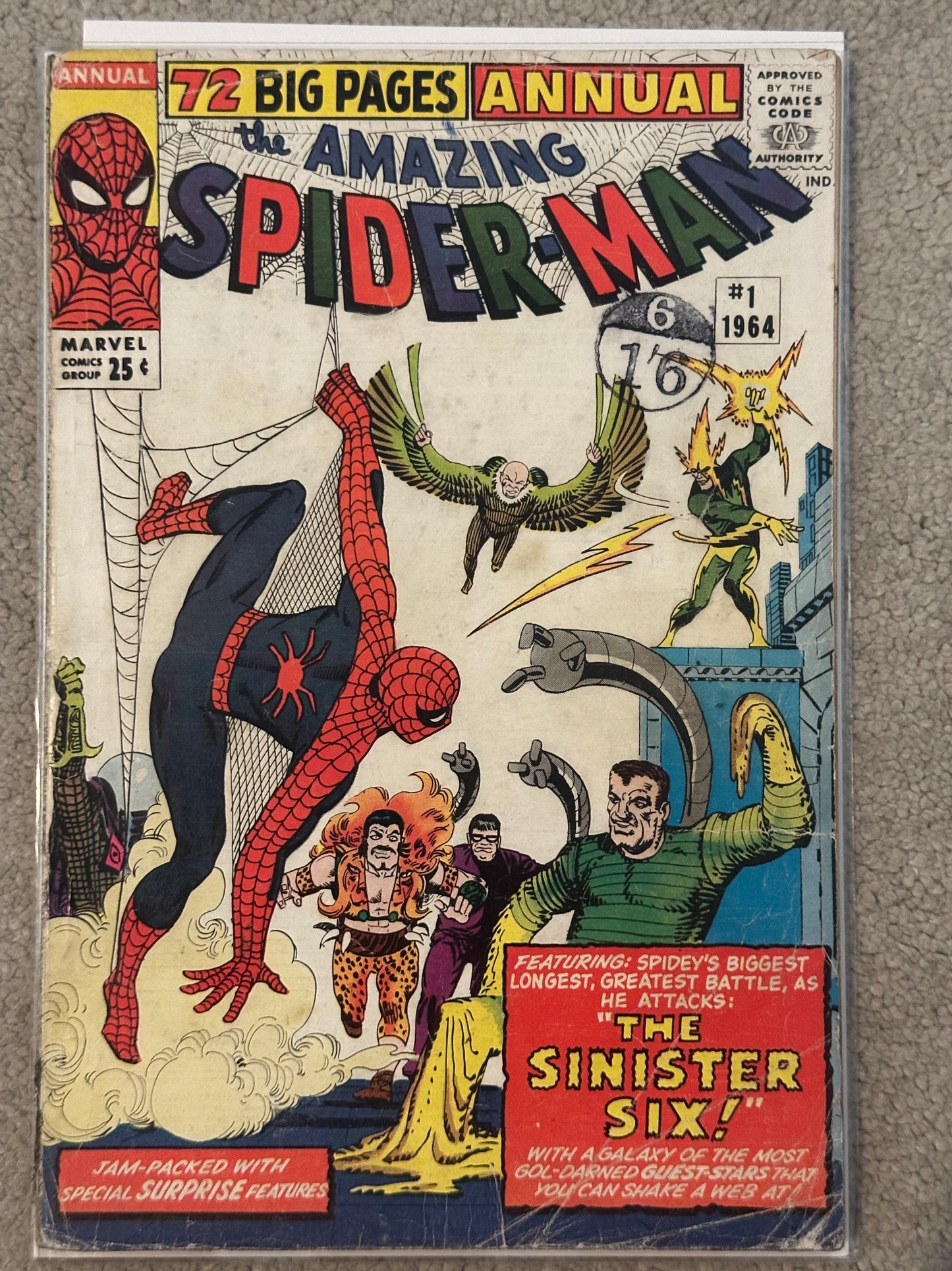 The Amazing Spider-Man Annual #1 (1964) – First Sinister Six (Restored)