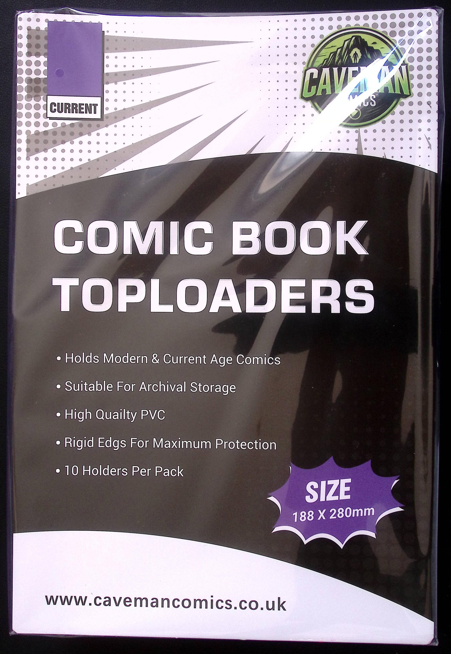 Caveman Comics modern comic top loaders archival safe storage pack of 10
