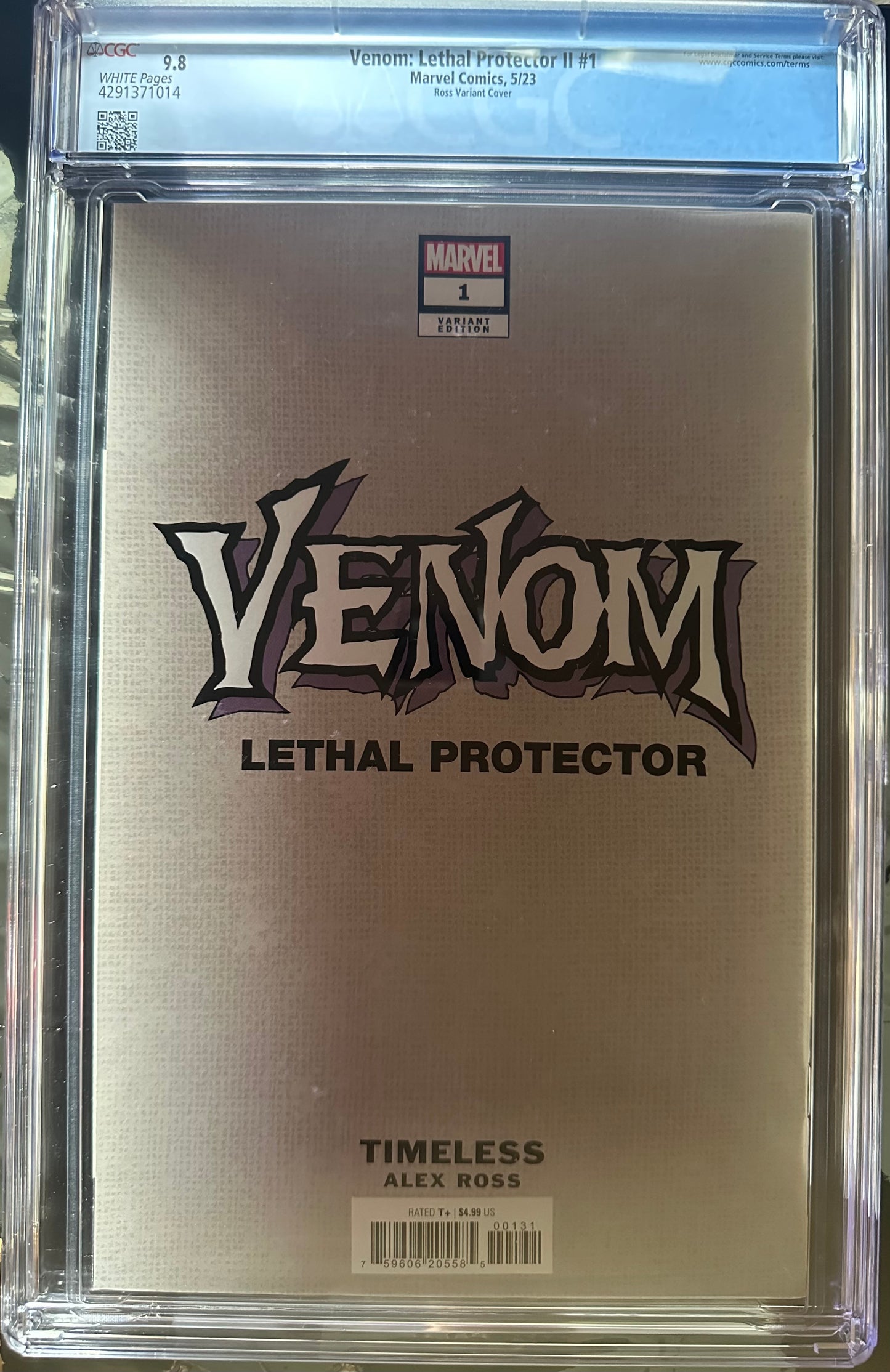 Venom: Lethal Protector II #1 9.8 – Alex Ross Timeless Variant