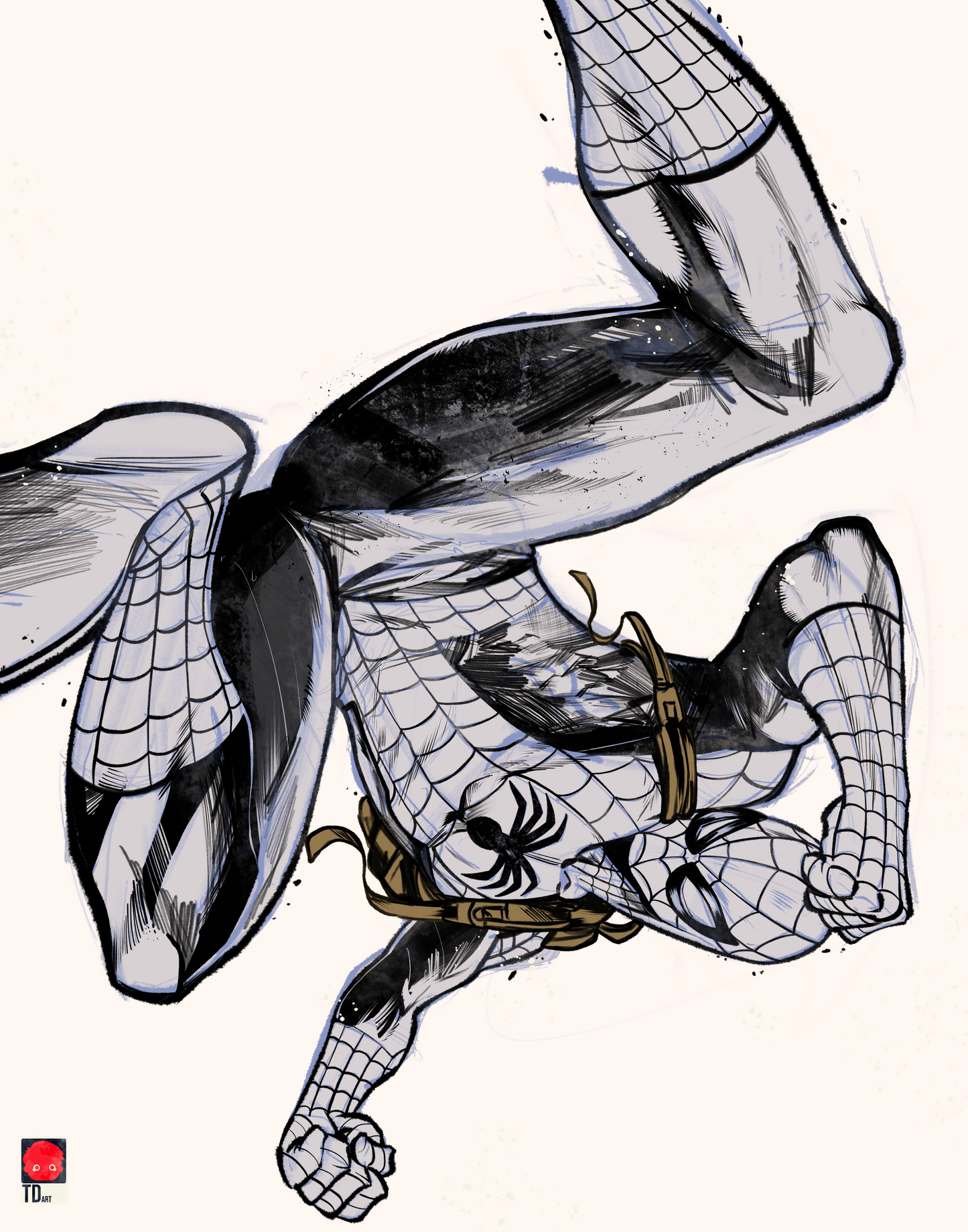 Spidey | Danny Sketch | Black & White Print cover – Collector Cartel™ exclusive