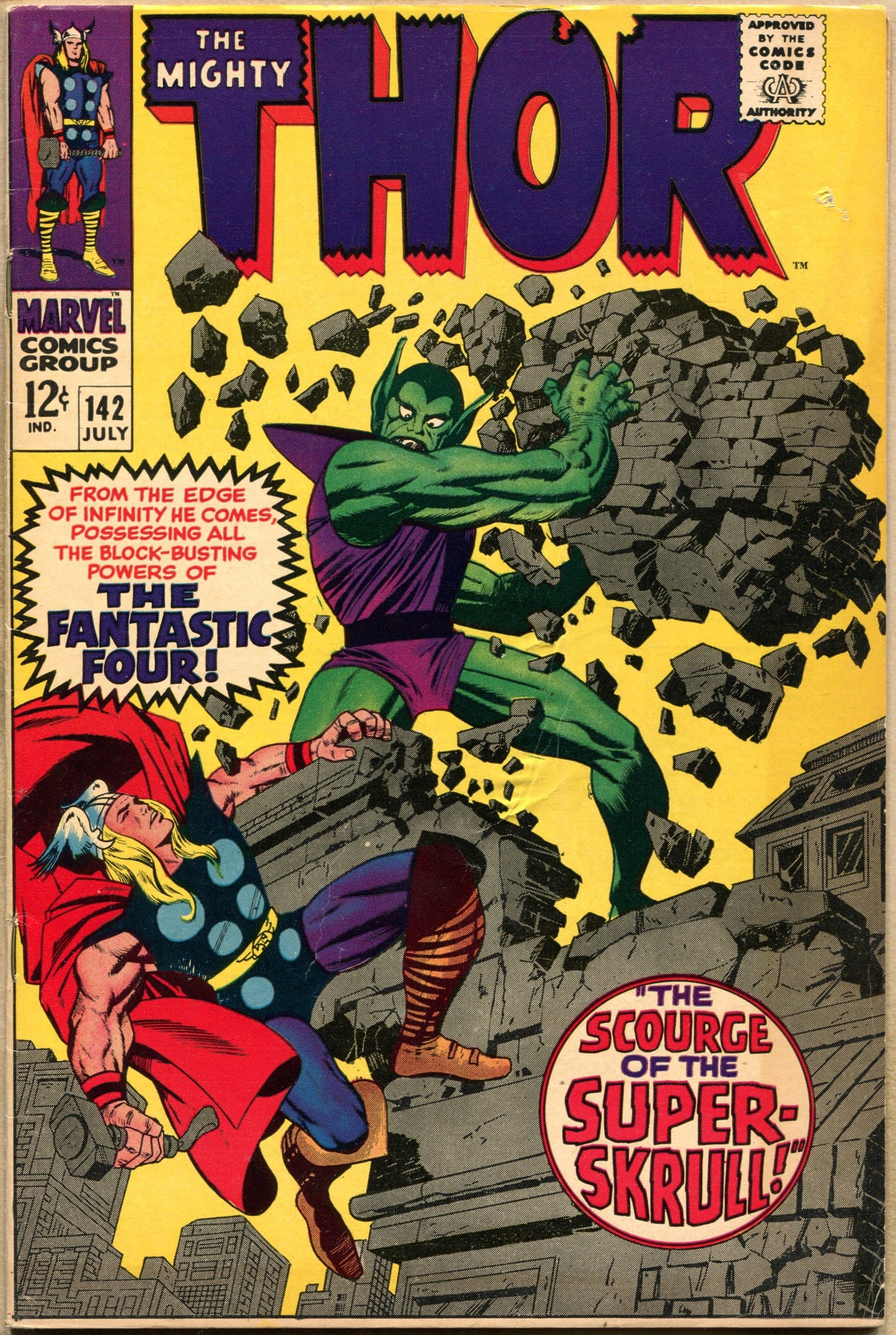 The Mighty Thor 142 VG+ (July 1967)