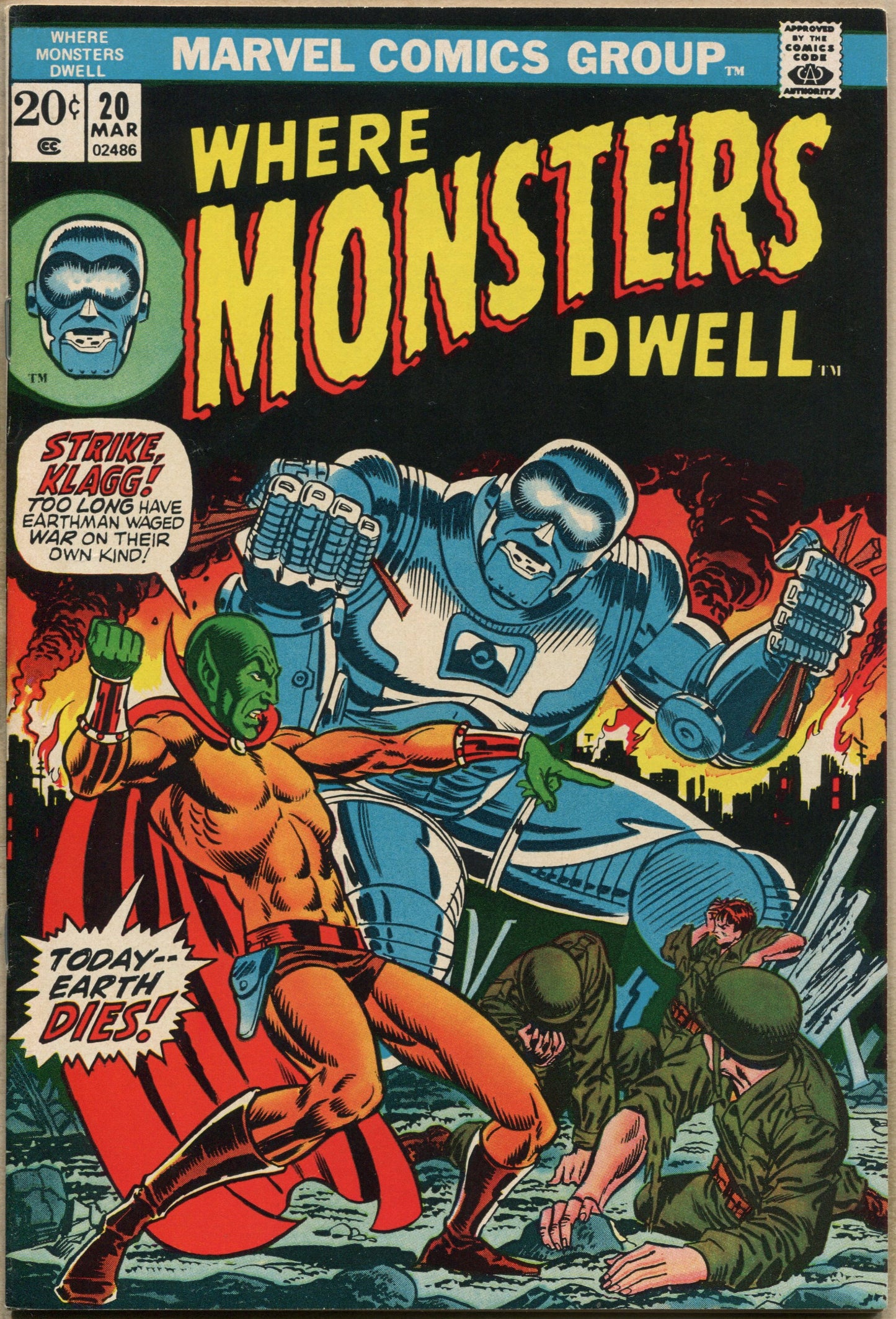 Where Monsters Dwell 20 VFN- (1973)