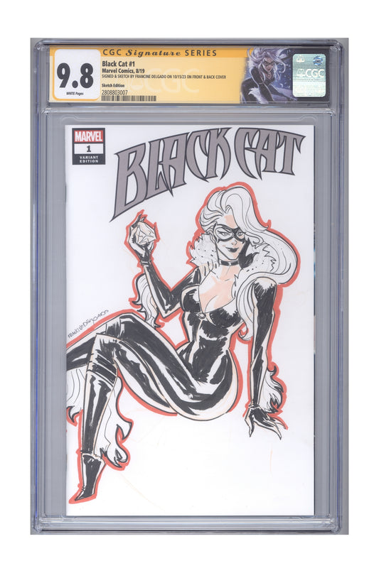 Black Cat #1 | CGC 9.8 White Pages | CGC Signature Series cover – Collector Cartel™ exclusive