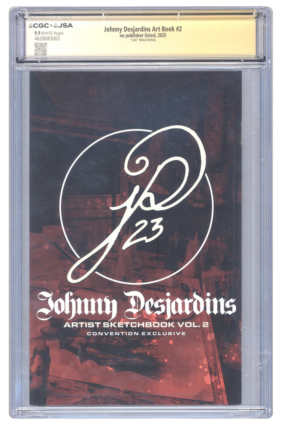 Johnny Desjardins Art Book #2 | CGC 9.9 | Link Metal Edition | Jonny Desjardins Signed & Sketch Cover