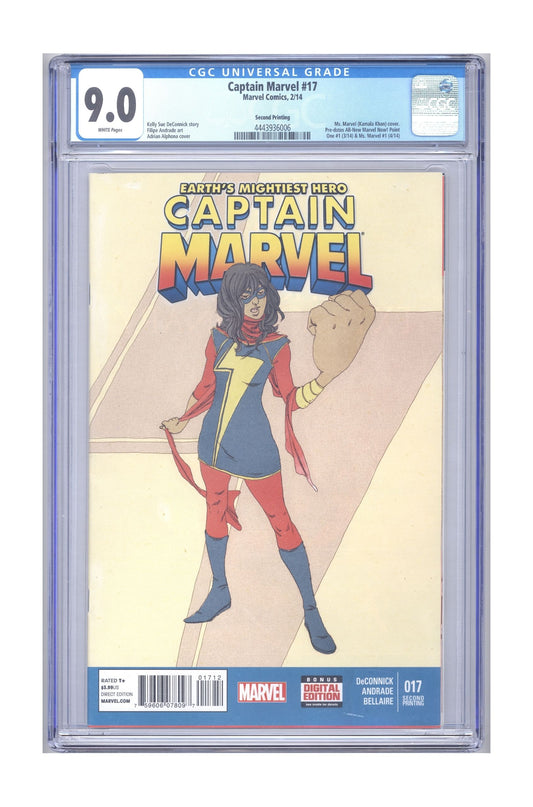 Captain Marvel #17 | CGC 9.0 White Pages cover – Collector Cartel™ exclusive
