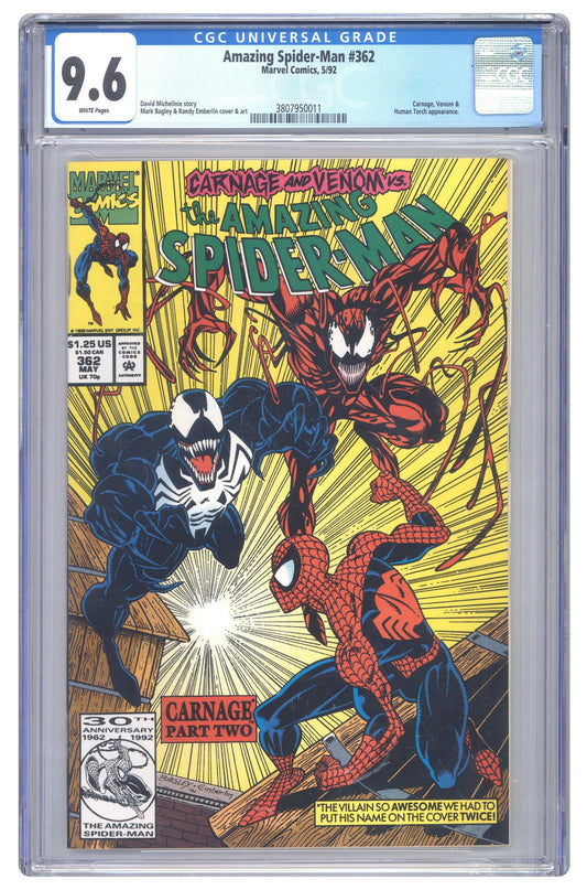 Amazing Spider-Man #362 | CGC 9.6