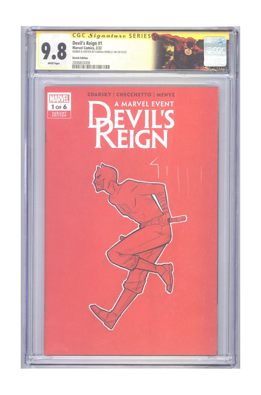 Devil's Reign #1 | CGC 9.8 White Pages | CGC Signature Series cover – Collector Cartel™ exclusive