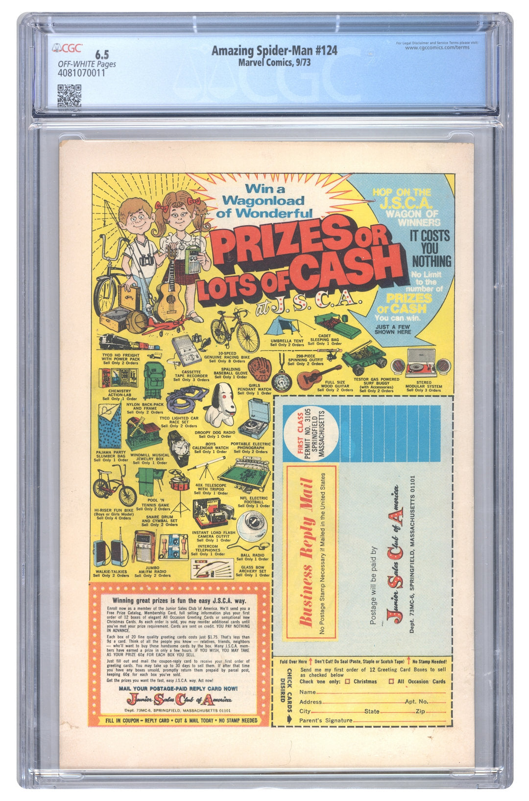 Amazing Spider-Man #124 | CGC 6.5