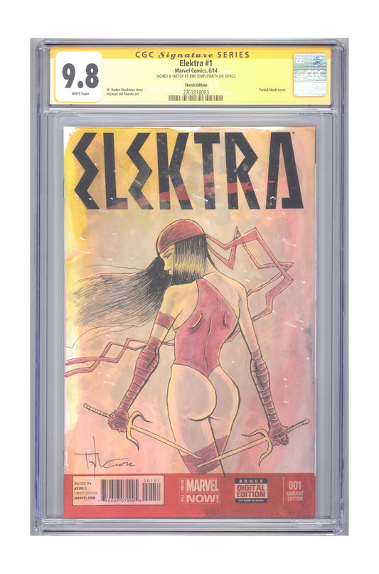Elektra #1 | CGC 9.8 White Pages | CGC Signature Series cover – Collector Cartel™ exclusive