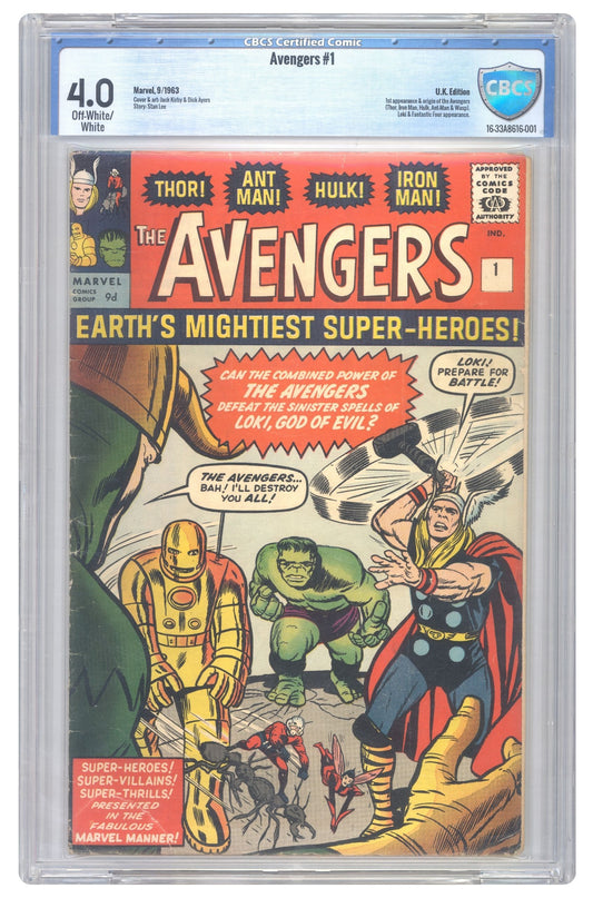 Avengers #1 | CBCS 4.0 | UK Edition cover – Collector Cartel™ exclusive