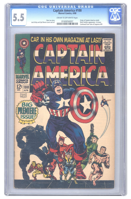 Captain America #100 | CGC 5.5 cover – Collector Cartel™ exclusive