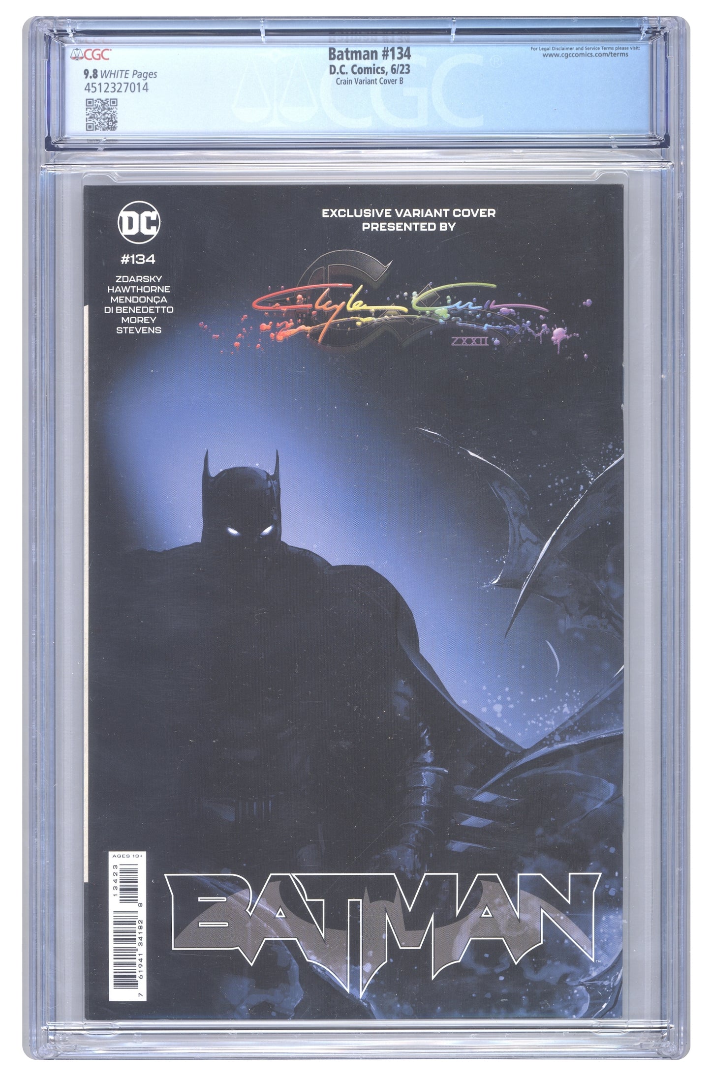 Batman #134 | CGC 9.8 | Crain Variant Cover B