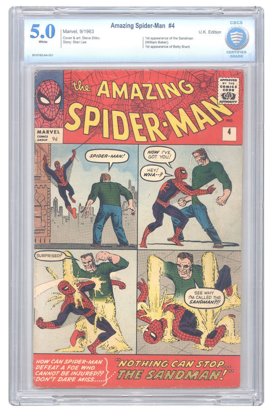 Amazing Spider-Man #4 | CBCS 5.0 | UK Edition cover – Collector Cartel™ exclusive