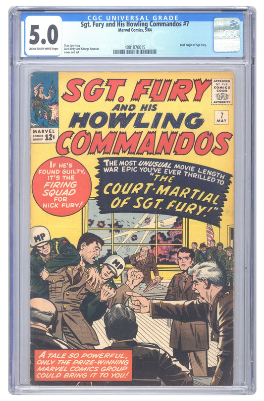 Sgt. Fury and His Howling Commandos #7 | CGC 5.0 cover – Collector Cartel™ exclusive