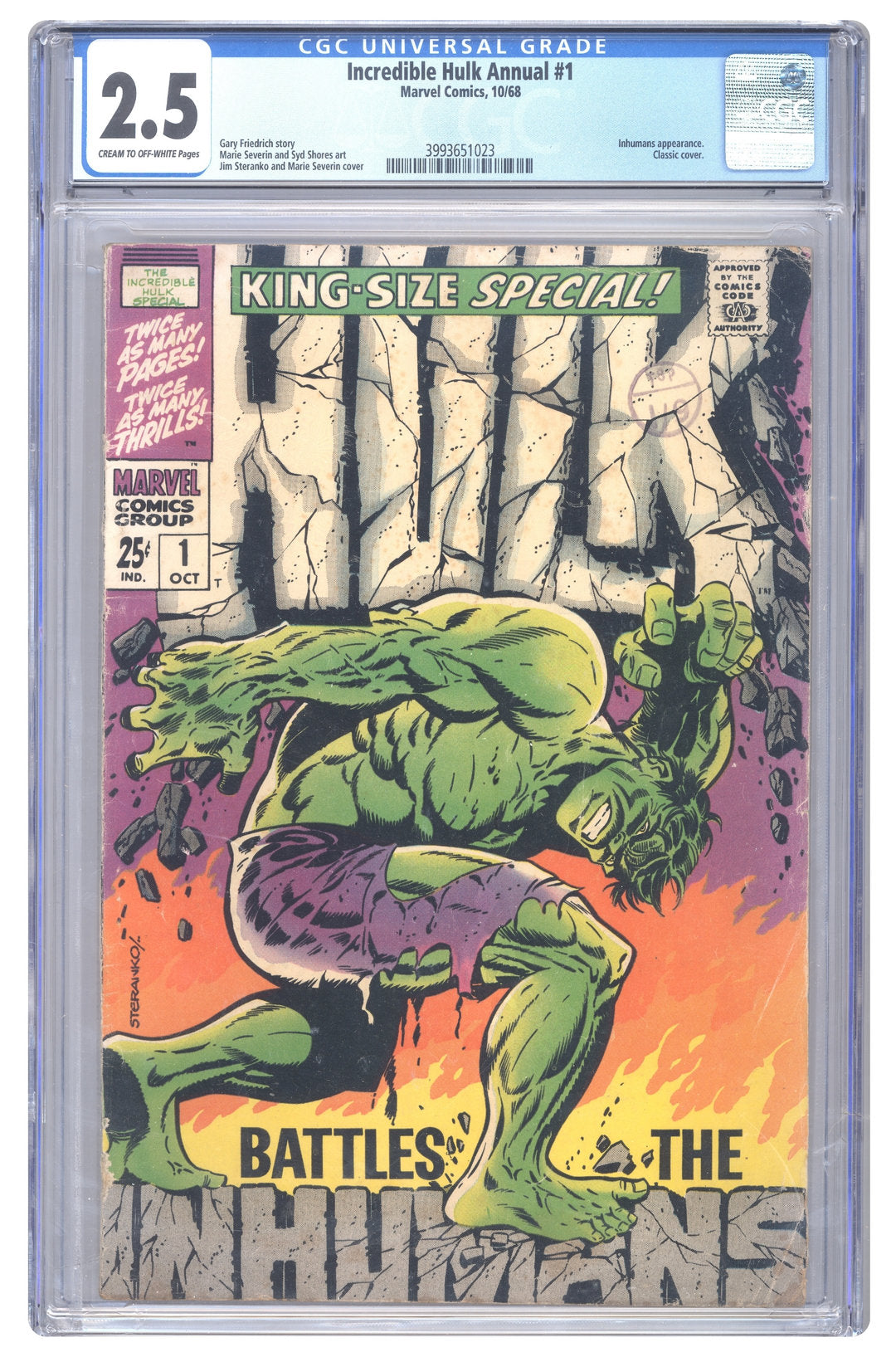 Incredible Hulk Annual #1 | CGC 2.5