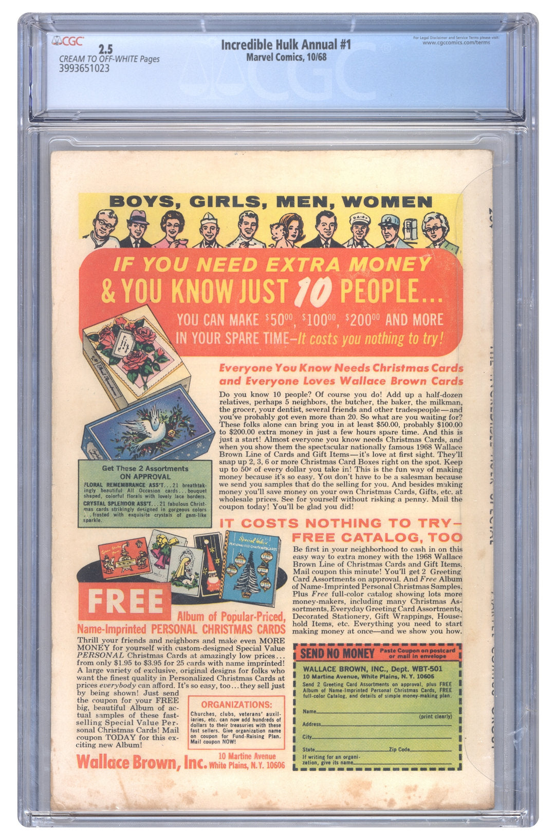 Incredible Hulk Annual #1 | CGC 2.5