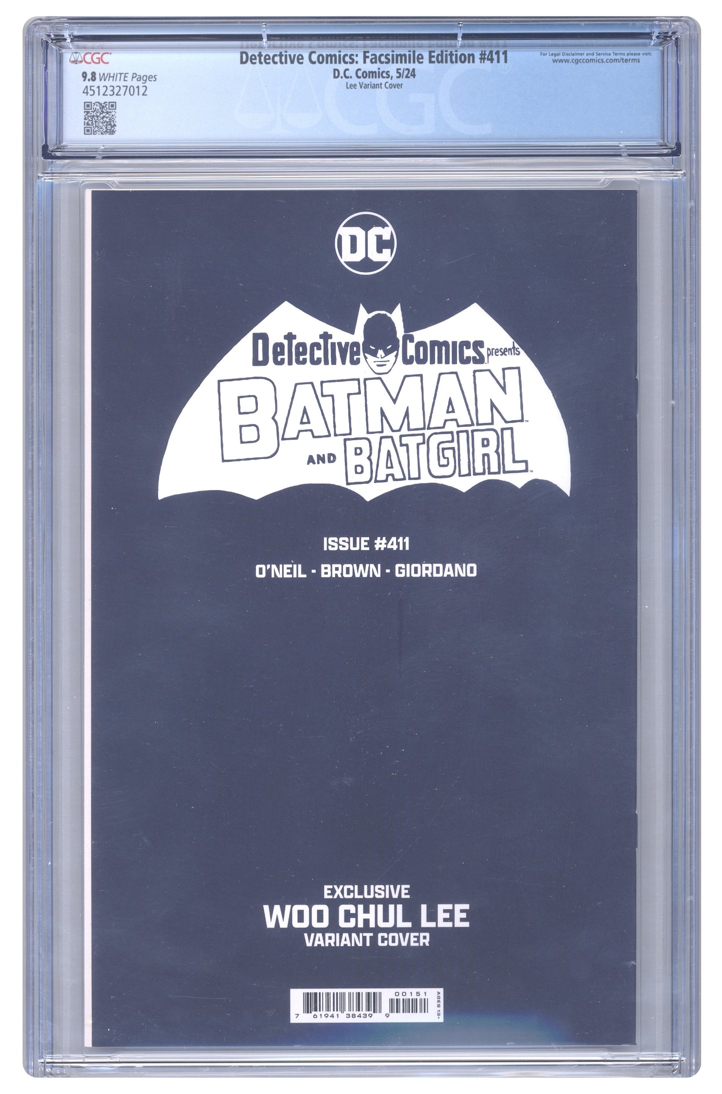 Detective Comics: Facsimile Edition #411 | CGC 9.8 | Lee Variant Cover