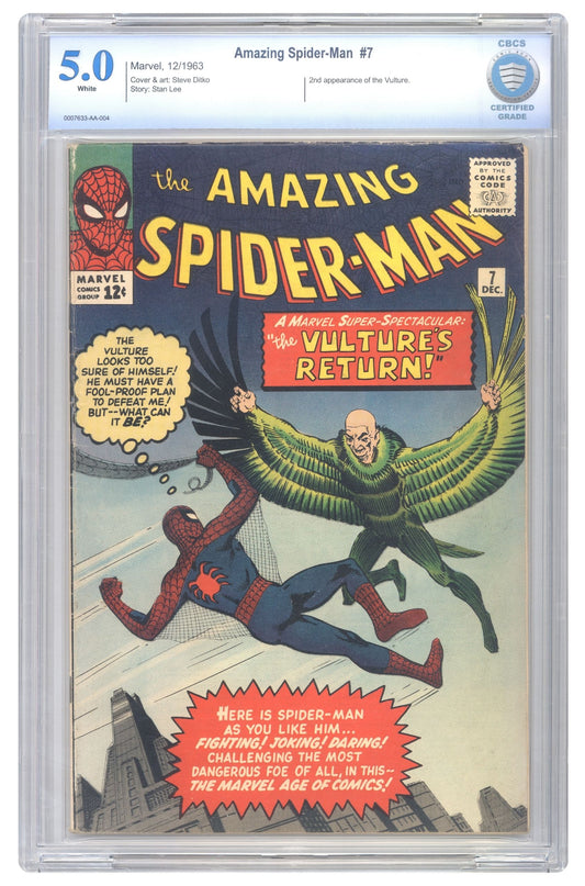 Amazing Spider-Man #7 | CBCS 5.0 cover – Collector Cartel™ exclusive