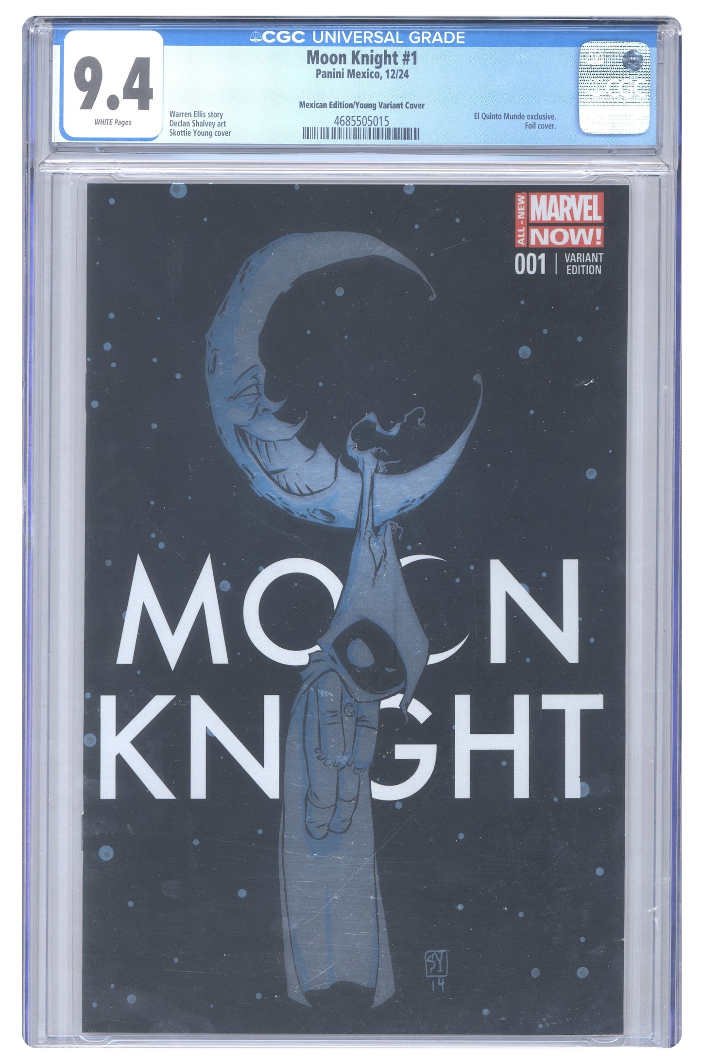 Moon Knight #1 Mexican Edition Foil Cover | CGC 9.4