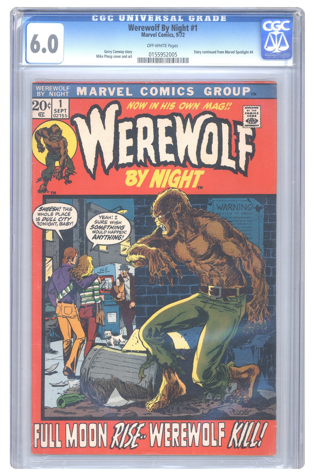 Werewolf By Night #1 | CGC 6.0