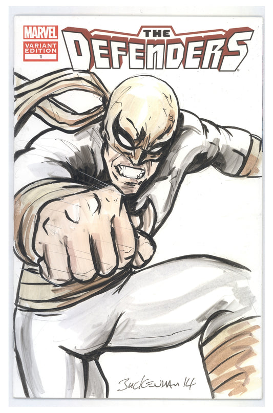Iron fist Signed & Sketched by Phil Buckenham