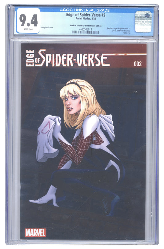 Edge of Spider-Verse #2 Mexican Edition Foil Cover | CGC 9.4