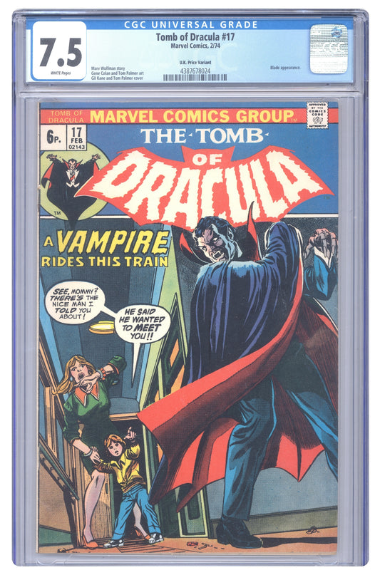 Tomb of Dracula #17 | CGC 7.5 | UK Edition