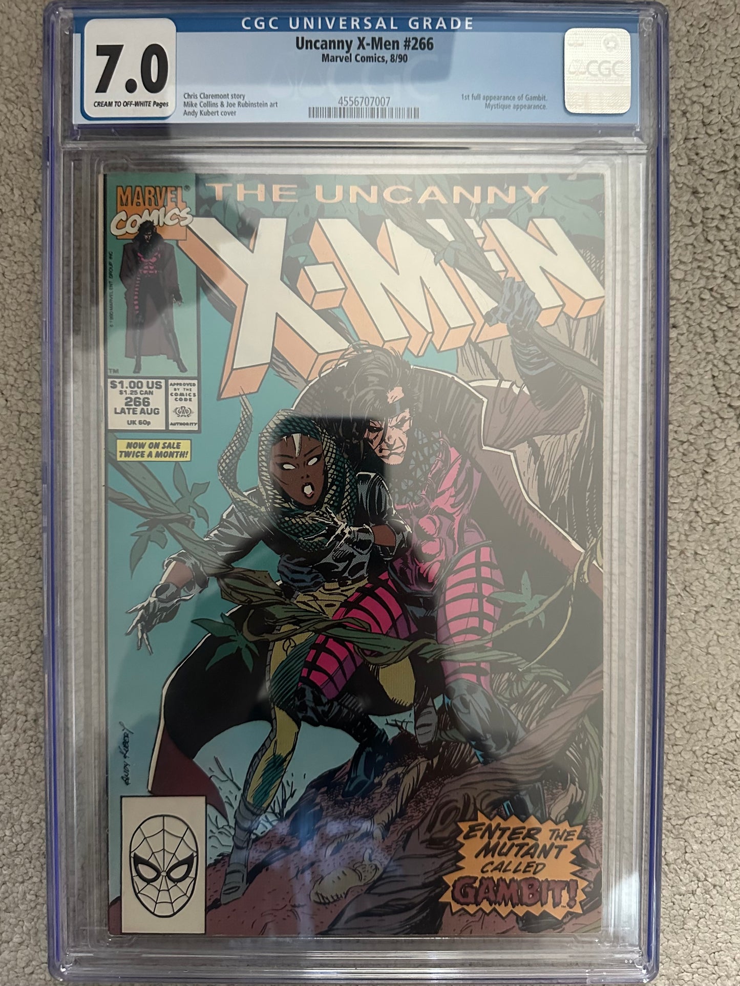 Uncanny X-Men #266 (1990) – CGC 7.0 First Gambit