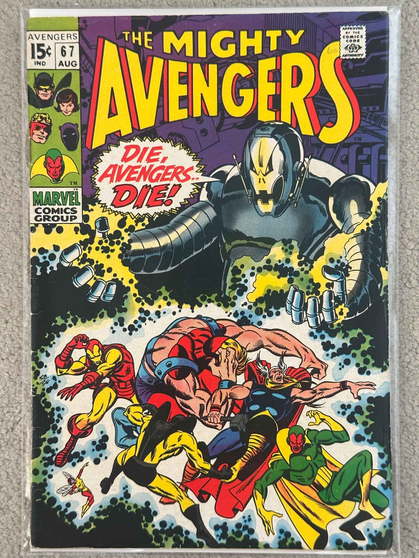 The Avengers #67 (1969) – FN/VF Early Ultron Cover