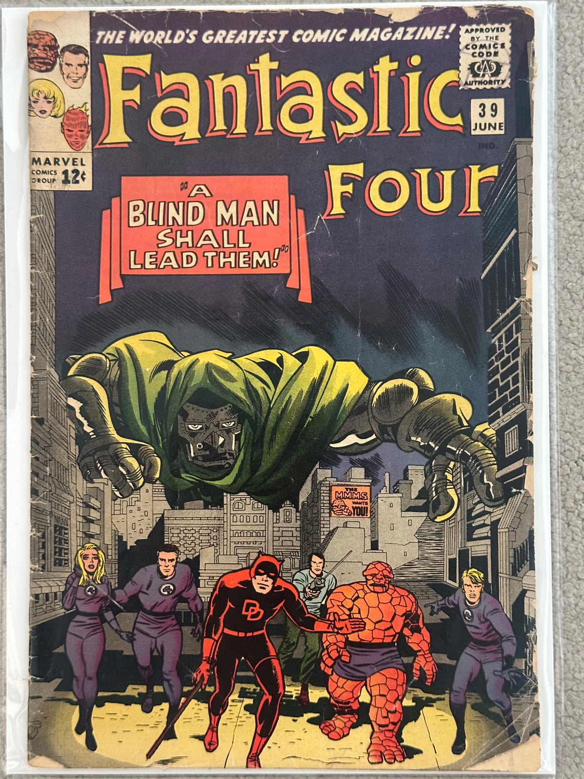 Fantastic Four #39 (1965) – Doctor Doom & Daredevil Key