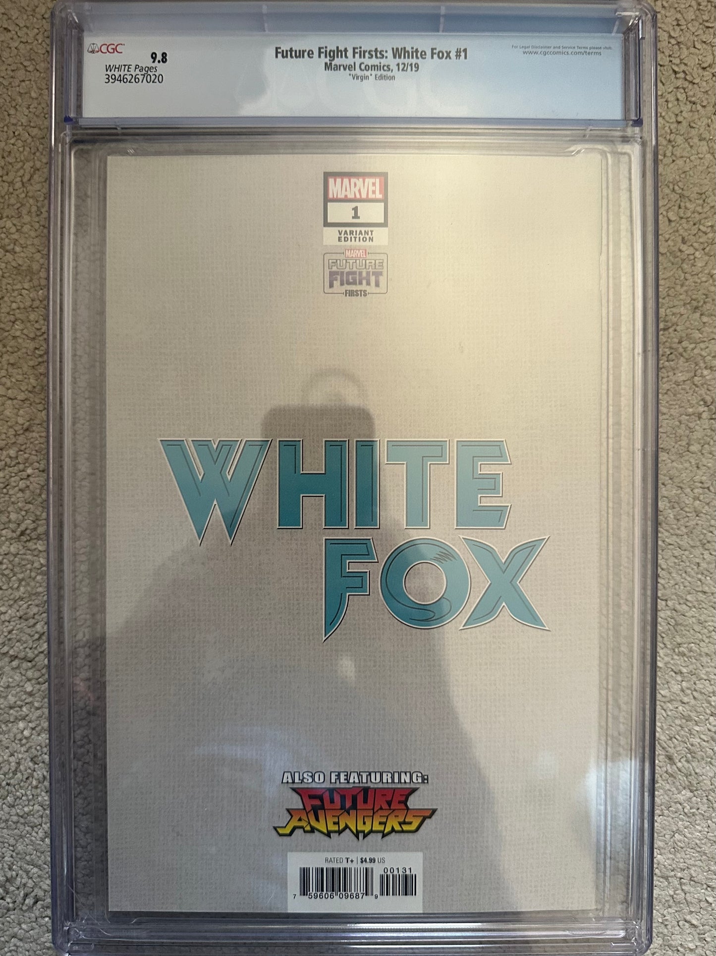 Future Fight Firsts: White Fox #1 (2019) – CGC 9.8 Virgin Edition