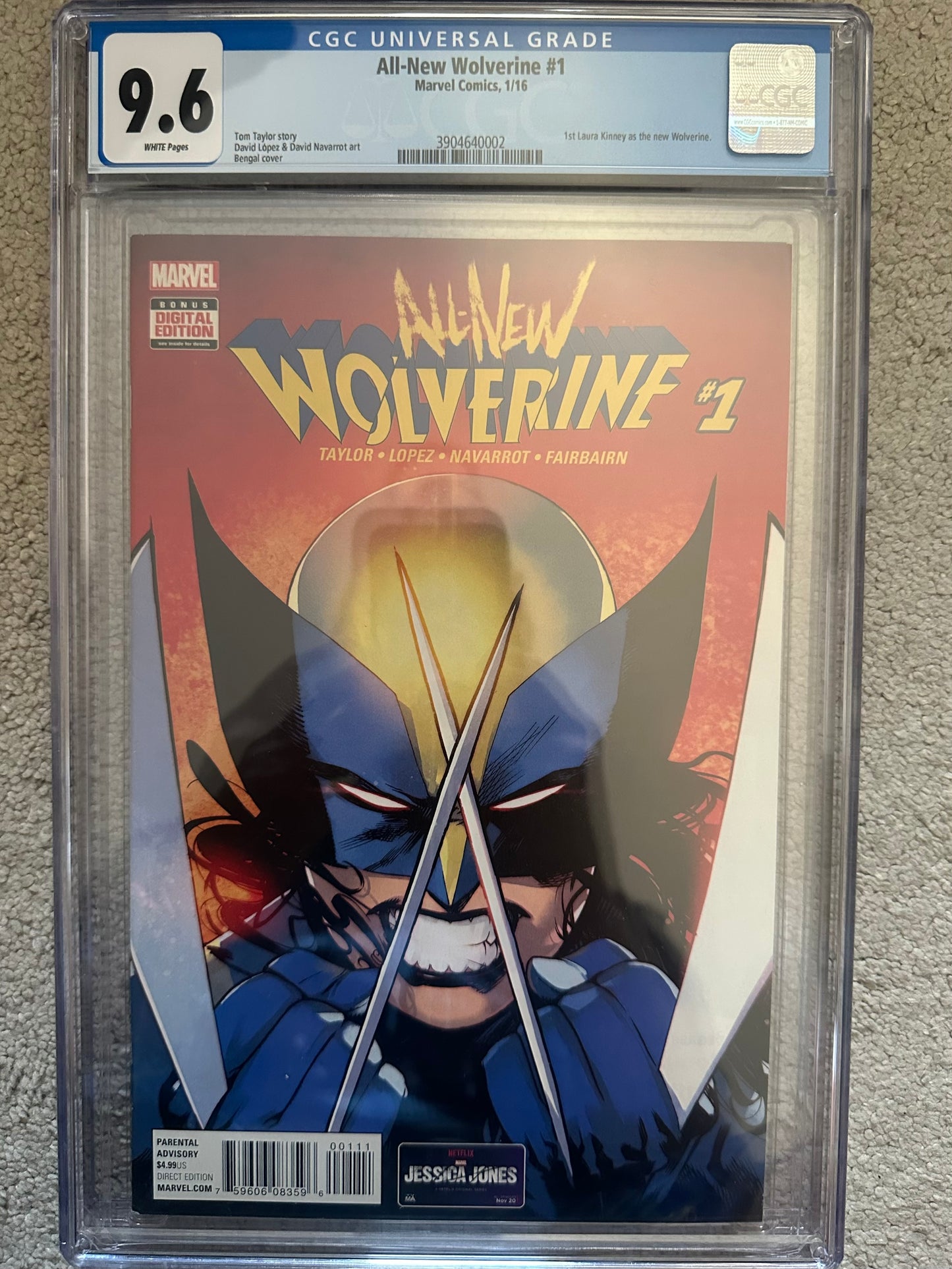 All-New Wolverine #1 (2016) – CGC 9.6 Key Issue