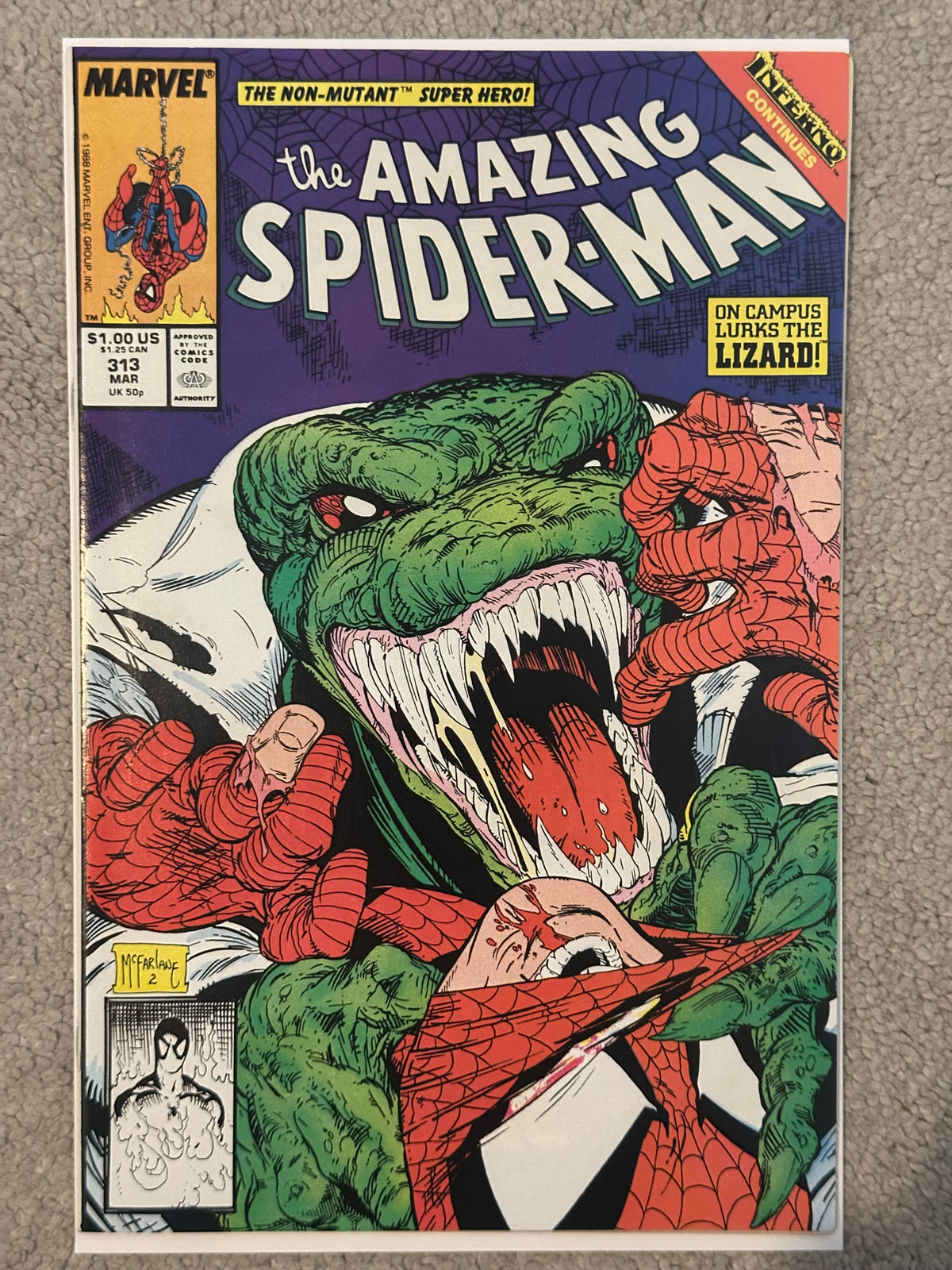 The Amazing Spider-Man #313 (1989) – Lizard Inferno Tie-In