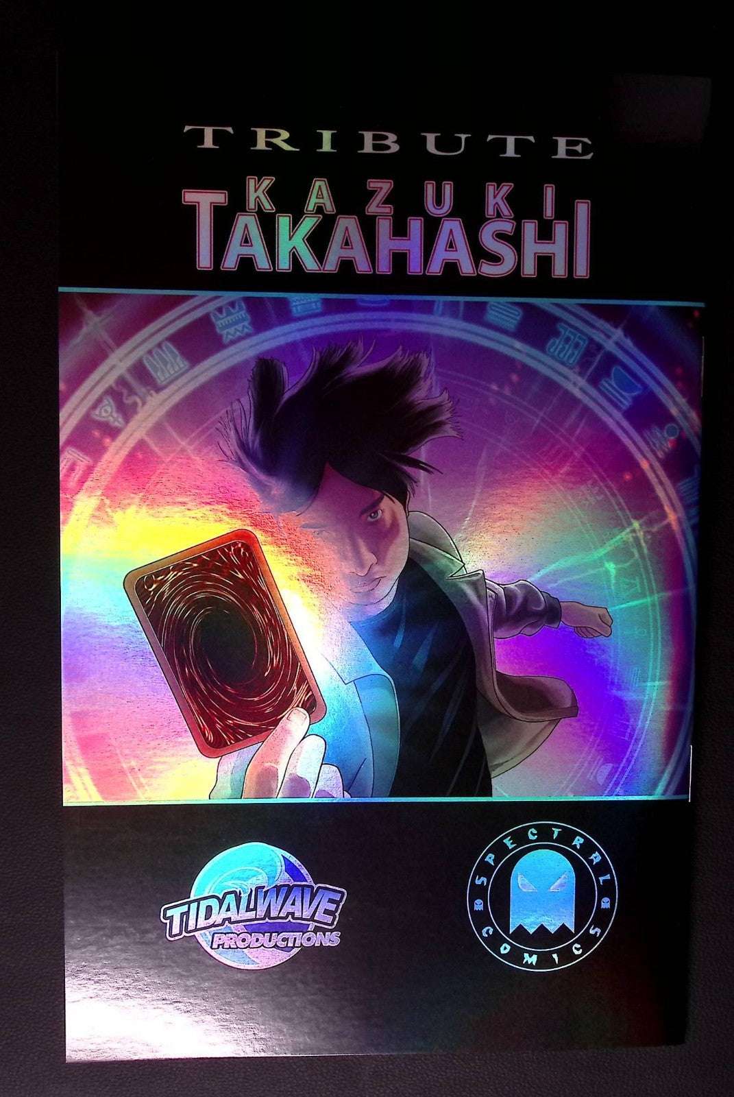 Tribute Kazuo Takahashi Creator Yu-Gi-Oh! Huy Dinh Purple Foil Variant #97/100 70 UK Comic Exclusives & Rare Variants – Foils & Incentives | Redsters Comics Redsters Comics Redsters Comics