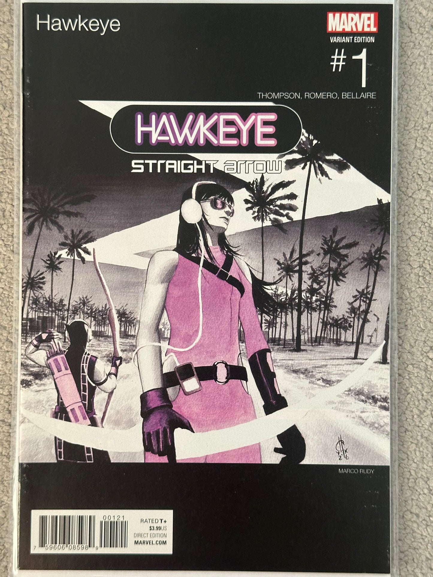 Hawkeye #1 (2016) – Marco Rudy Hip Hop Variant