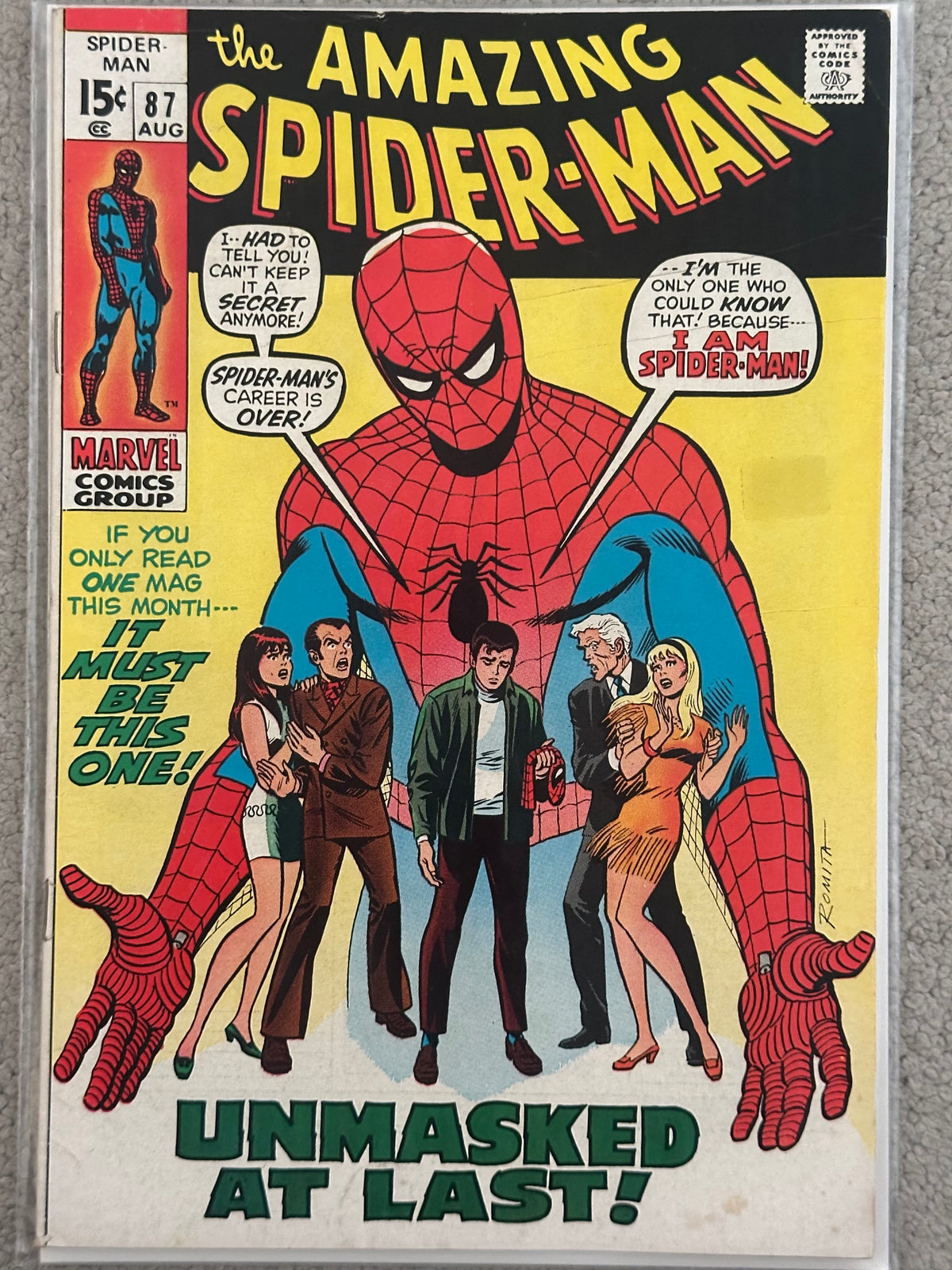 The Amazing Spider-Man #87 (1970) – Key Issue, Raw