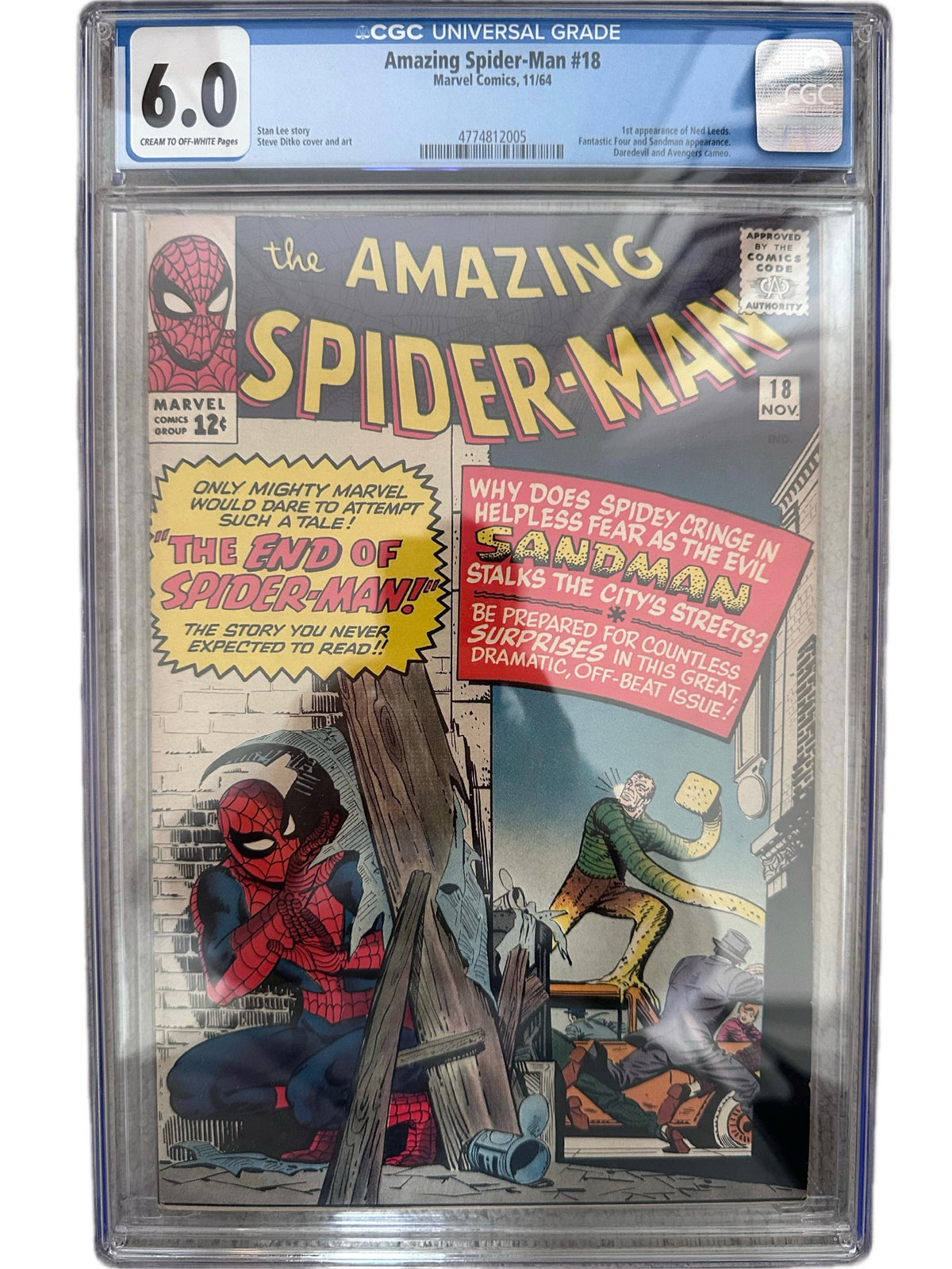 The Amazing Spider-Man #18 (1964) – CGC 6.0 Ned Leeds Key