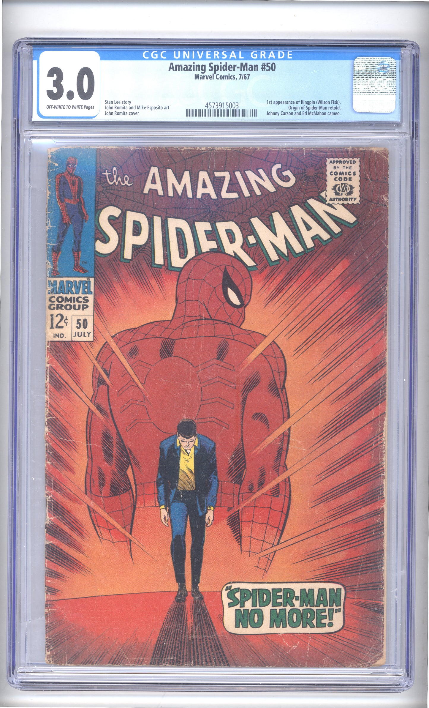 Amazing Spider-Man #50 CGC 3.0