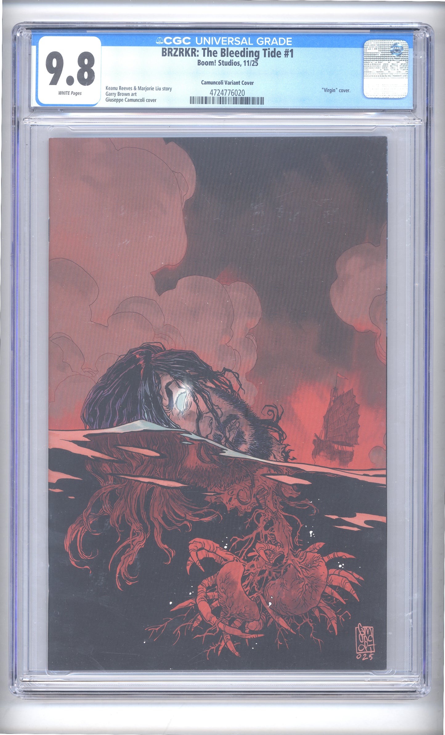 BRZRKR: The Bleeding Tide #1 Camuncoli Variant 1:30 CGC 9.8