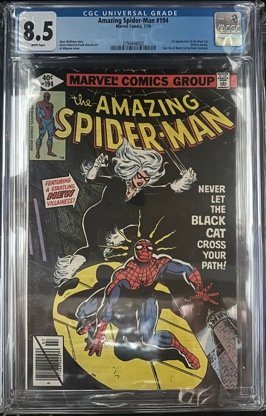 Amazing Spider-Man #194 - 1st Black Cat CGC 8.5